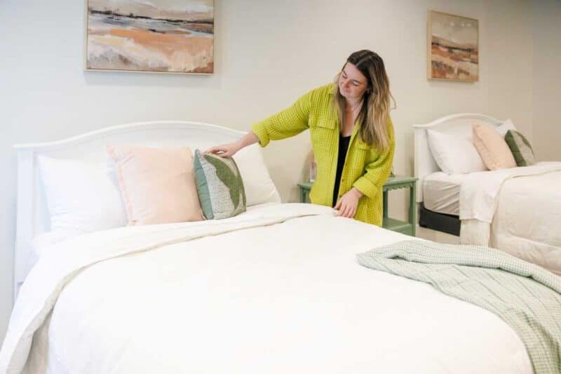 Bedroom at EDTC Recovery in Louisiana private eating disorder center